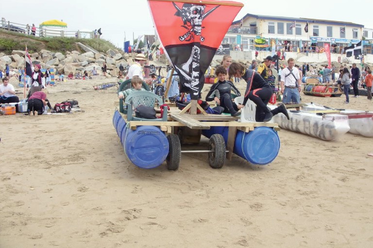 Praa sands Raft Race Cornwall
