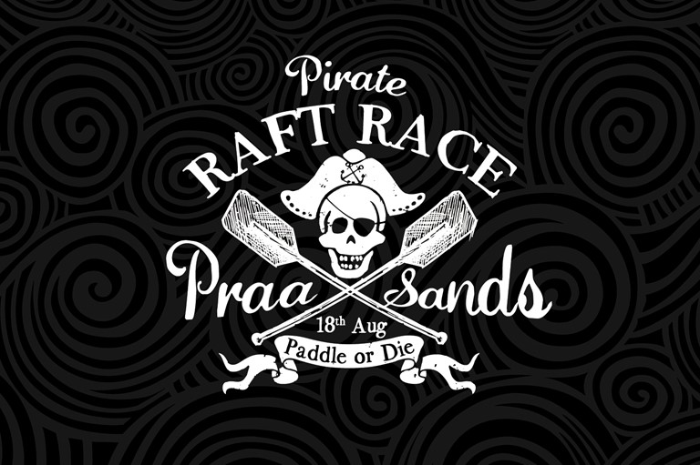 Praa Sands Pirate raft race logo