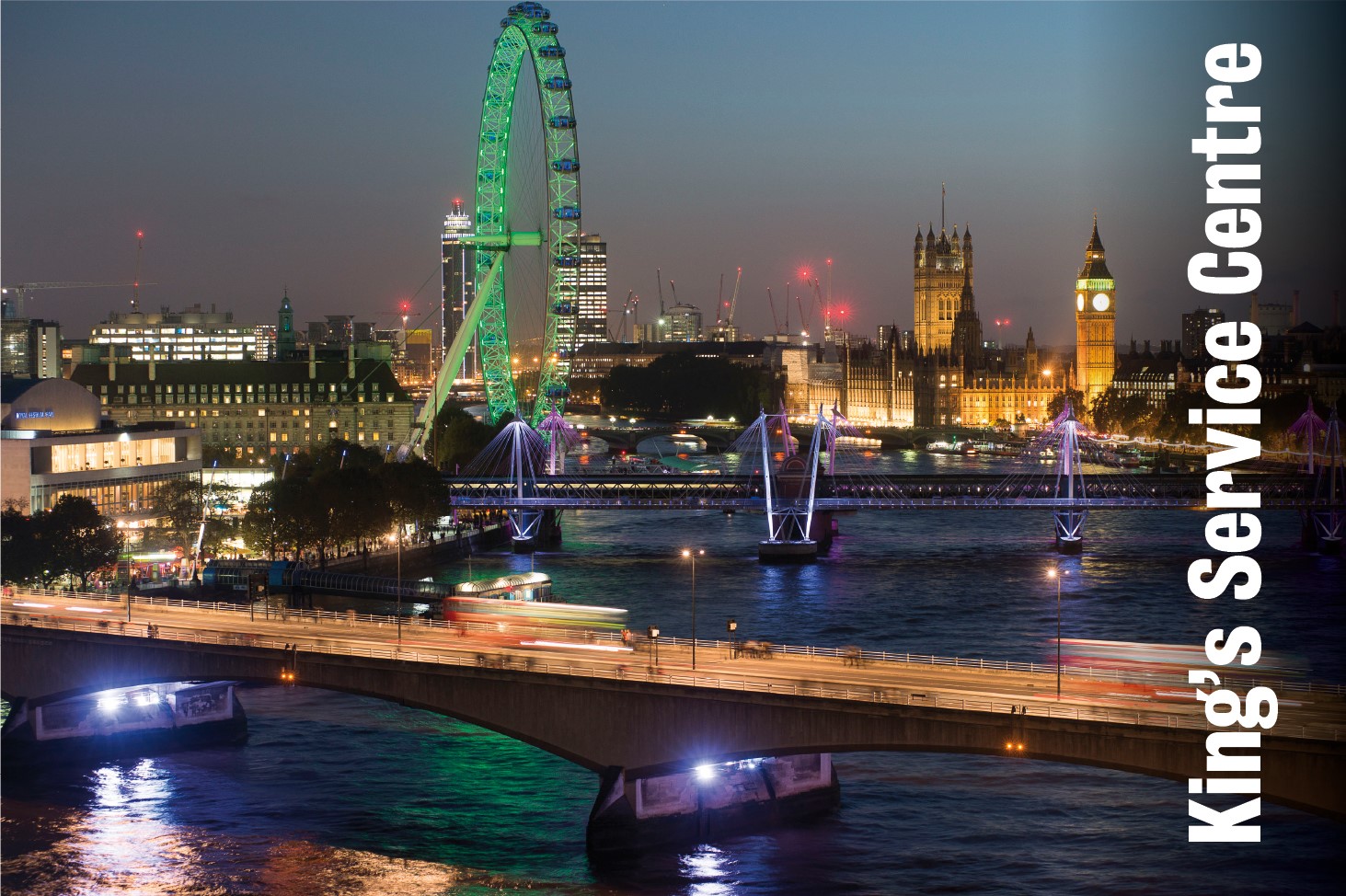 Picture of the thames at night