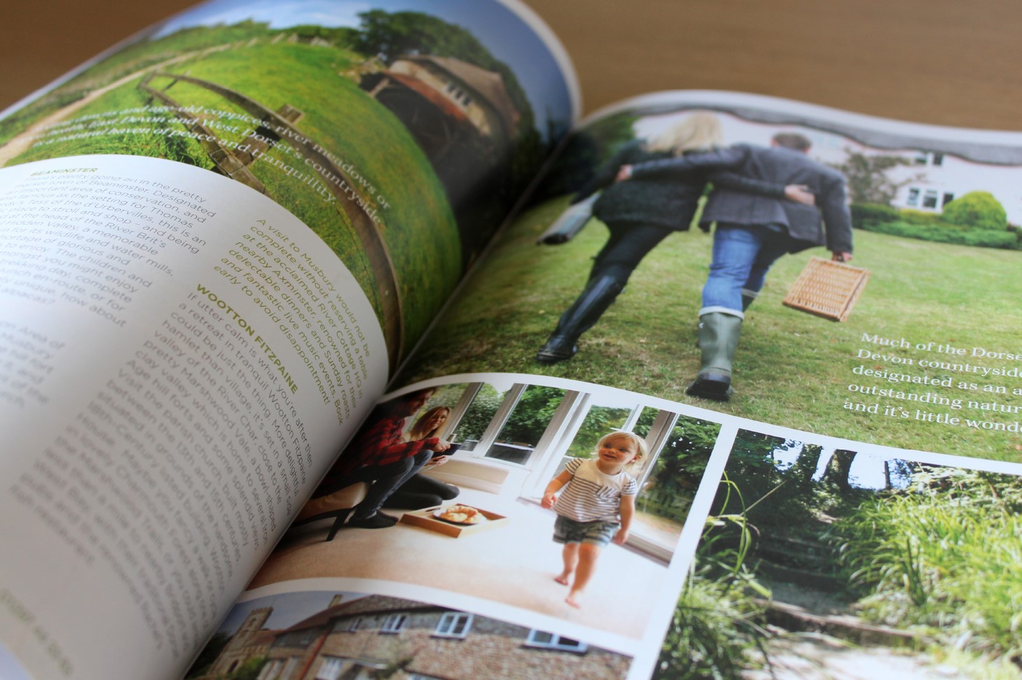 Photo of a spread for the Lyme Bay Holidays Brochure