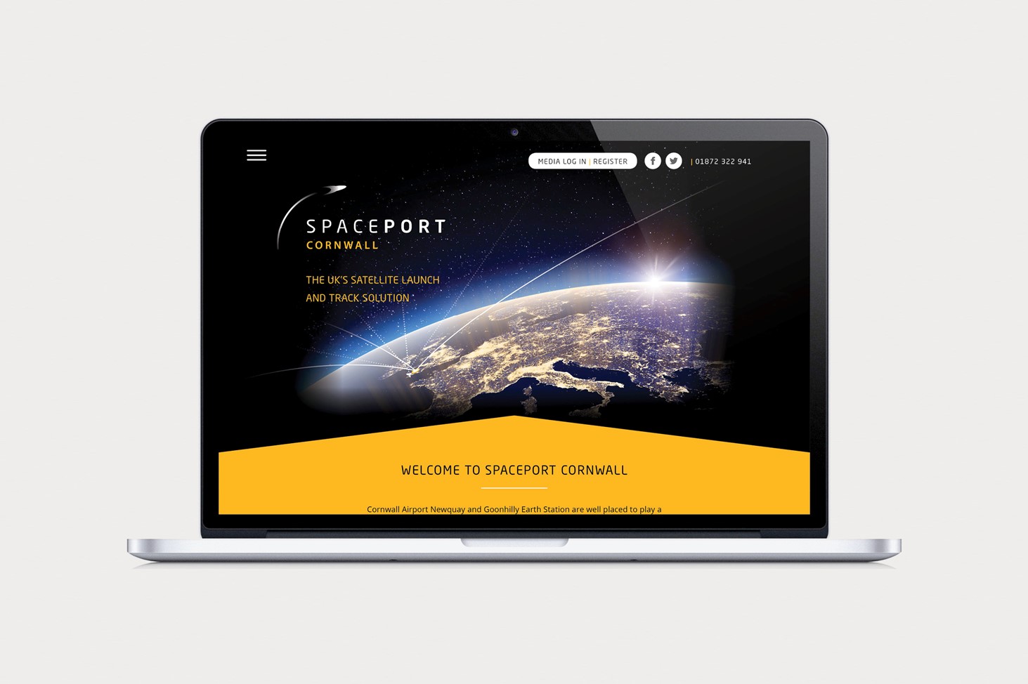 Spaceport holding page
